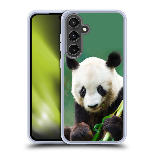 Simone Gatterwe Wildlife Panda Soft Gel Case for Samsung Galaxy S24 FE & MagSafe