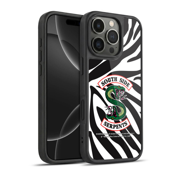 Riverdale South Side Serpents Zebra Logo Gel Armour Case For Apple iPhone 16 Pro