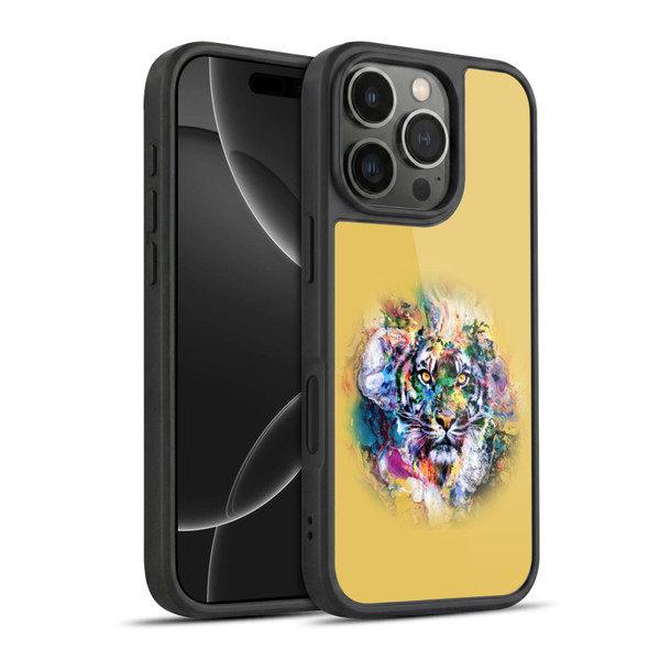 Riza Peker Animal Abstract Abstract Tiger Gel Armour Case For Apple iPhone 16 Pro