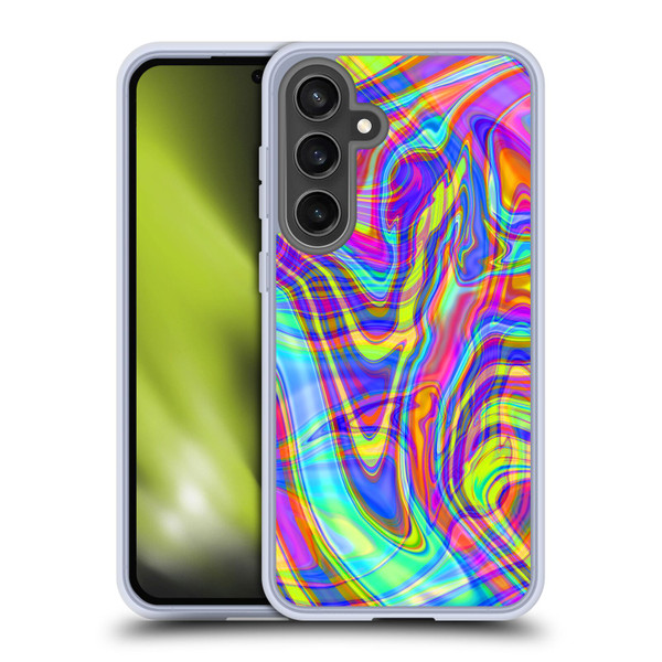 Suzan Lind Marble Illusion Rainbow Soft Gel Case for Samsung Galaxy S24 FE & MagSafe