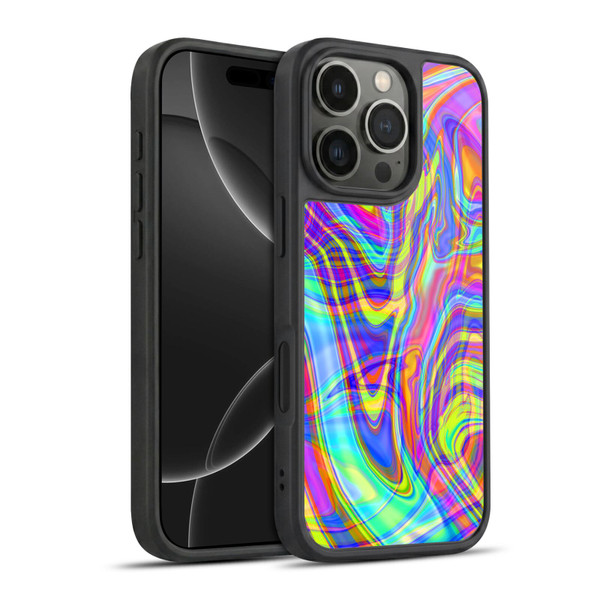 Suzan Lind Marble Illusion Rainbow Gel Armour Case For Apple iPhone 16 Pro