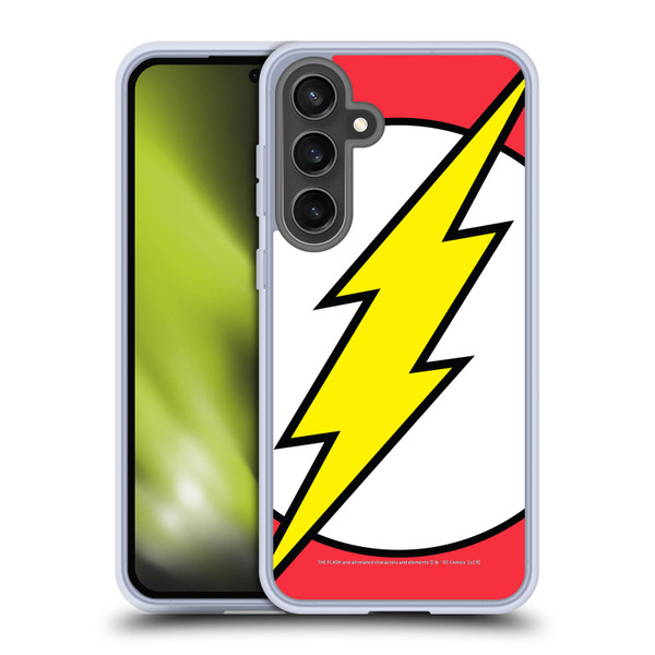 The Flash DC Comics Logo Oversized Soft Gel Case for Samsung Galaxy S24 FE & MagSafe