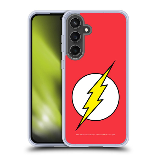 The Flash DC Comics Logo Plain Soft Gel Case for Samsung Galaxy S24 FE & MagSafe