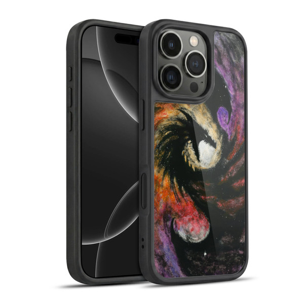 Stanley Morrison Dragons 3 Swirling Starry Galaxy Gel Armour Case For Apple iPhone 16 Pro