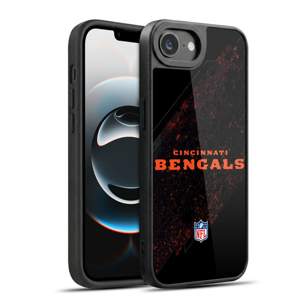 NFL Cincinnati Bengals Logo Blur Gel Armour Case For Apple iPhone 16e / Apple iPhone 17e