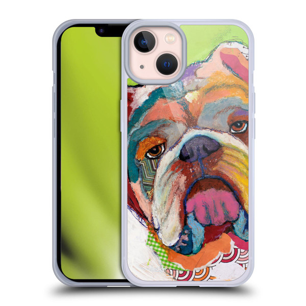 Michel Keck Dogs Bulldog Soft Gel Case for Apple iPhone 13