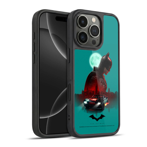 The Batman Neo-Noir Graphics Gotham Batmobile Gel Armour Case For Apple iPhone 16 Pro