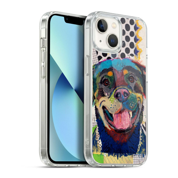 Michel Keck Dogs Rottweiler Soft Gel Case for Apple iPhone 13