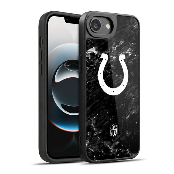 NFL Indianapolis Colts Artwork Marble Gel Armour Case For Apple iPhone 16e / Apple iPhone 17e
