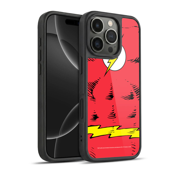The Flash DC Comics Logo Costume Gel Armour Case For Apple iPhone 16 Pro