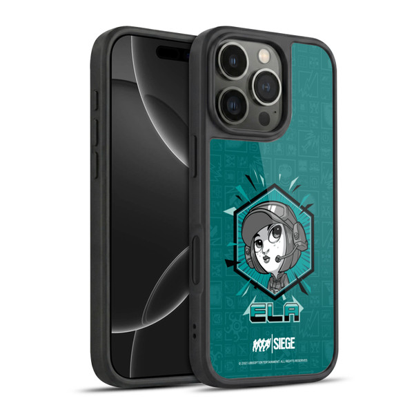 Tom Clancy's Rainbow Six Siege Chibi Operators Ela Gel Armour Case For Apple iPhone 16 Pro