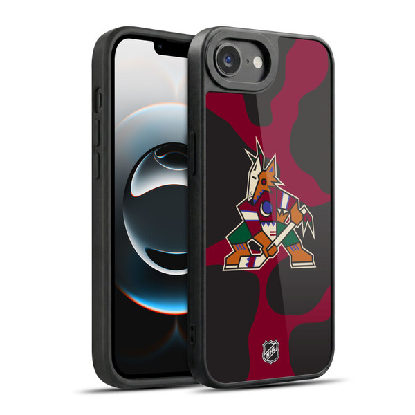 NHL Arizona Coyotes Cow Pattern Gel Armour Case For Apple iPhone 16e / Apple iPhone 17e
