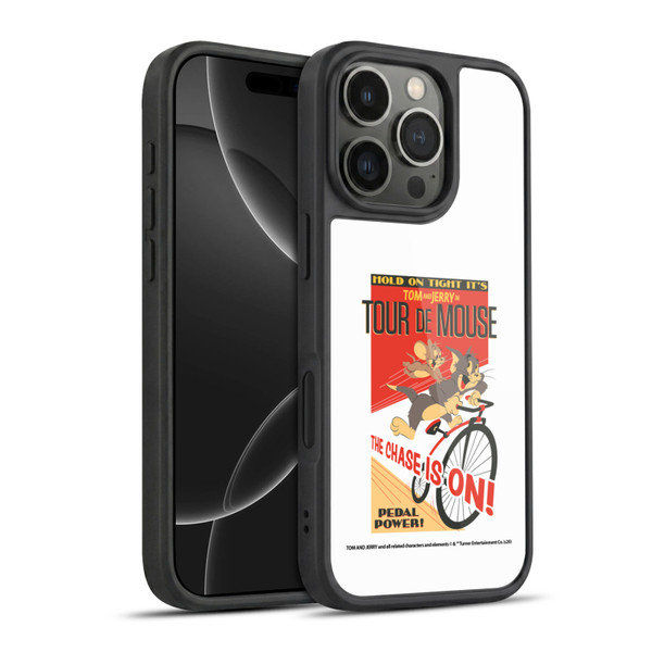 Tom and Jerry Retro Tour De Mouse Gel Armour Case For Apple iPhone 16 Pro