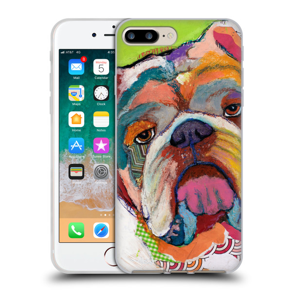 Michel Keck Dogs Bulldog Soft Gel Case for Apple iPhone 7 Plus / iPhone 8 Plus