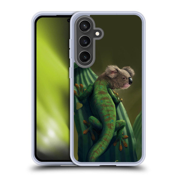 Vincent Hie Animals Gekoala Soft Gel Case for Samsung Galaxy S24 FE & MagSafe