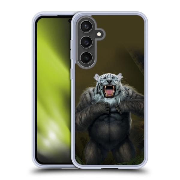 Vincent Hie Animals Tiger Gorilla Soft Gel Case for Samsung Galaxy S24 FE & MagSafe