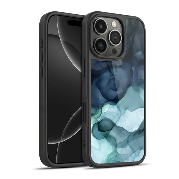 UtArt Dark Night Marble Heavy Smoke Gel Armour Case For Apple iPhone 16 Pro