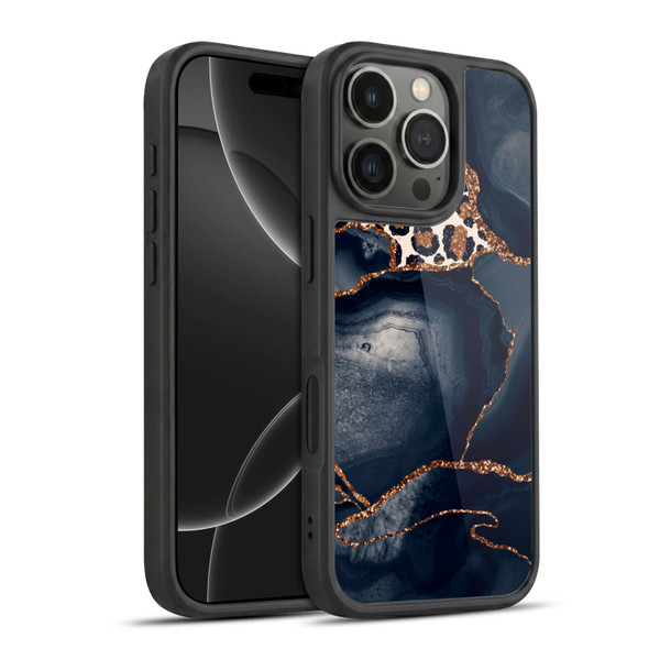 UtArt Wild Cat Marble Leopard Gel Armour Case For Apple iPhone 16 Pro