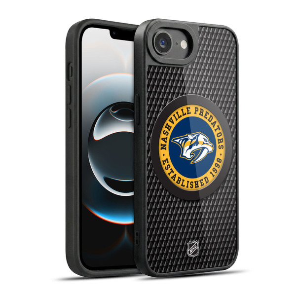 NHL Nashville Predators Puck Texture Gel Armour Case For Apple iPhone 16e / Apple iPhone 17e