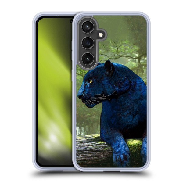 Vincent Hie Graphics Panther Soft Gel Case for Samsung Galaxy S24 FE & MagSafe