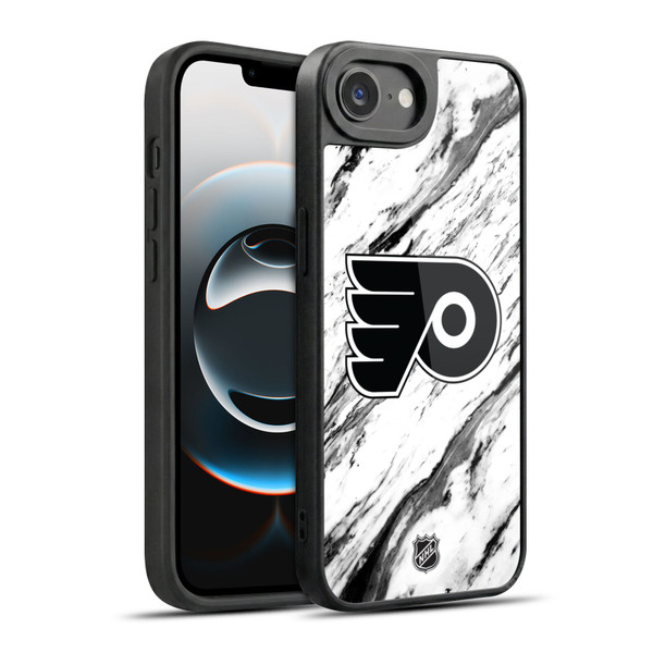NHL Philadelphia Flyers Marble Gel Armour Case For Apple iPhone 16e / Apple iPhone 17e