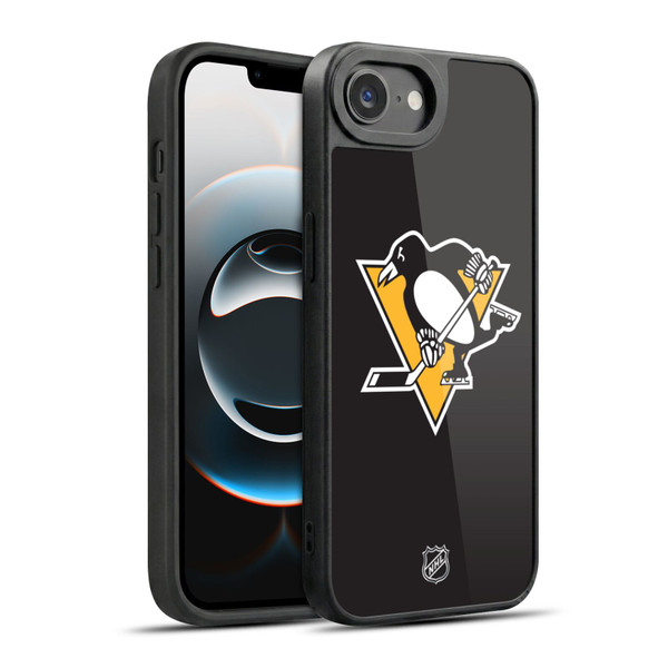 NHL Pittsburgh Penguins Plain Gel Armour Case For Apple iPhone 16e / Apple iPhone 17e