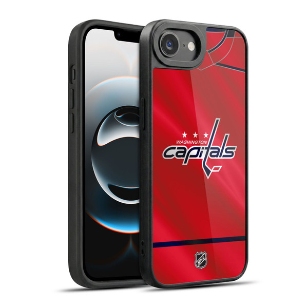 NHL Washington Capitals Jersey Gel Armour Case For Apple iPhone 16e / Apple iPhone 17e