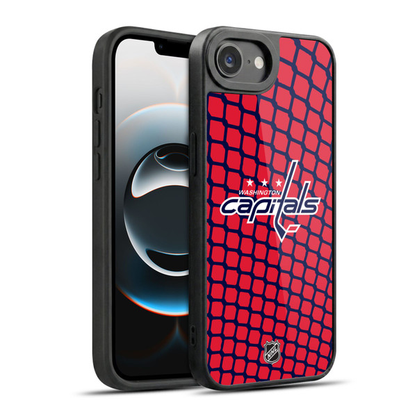 NHL Washington Capitals Net Pattern Gel Armour Case For Apple iPhone 16e / Apple iPhone 17e