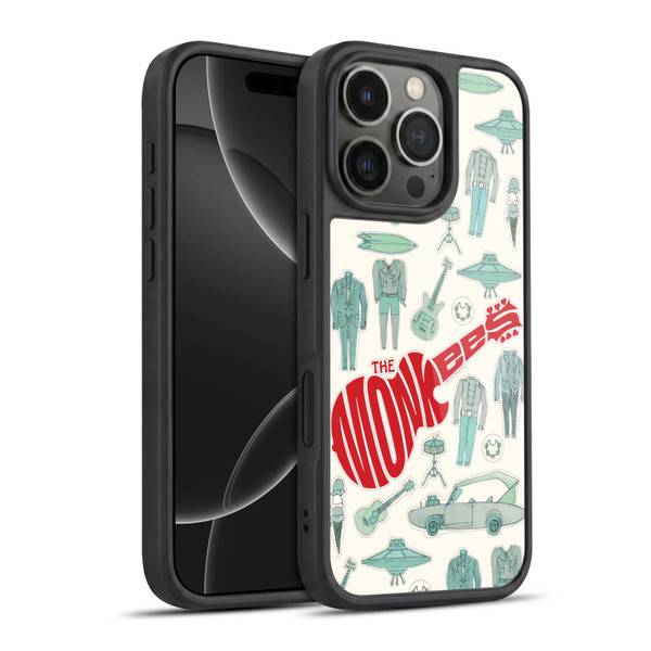The Monkees Graphics Pattern Gel Armour Case For Apple iPhone 16 Pro