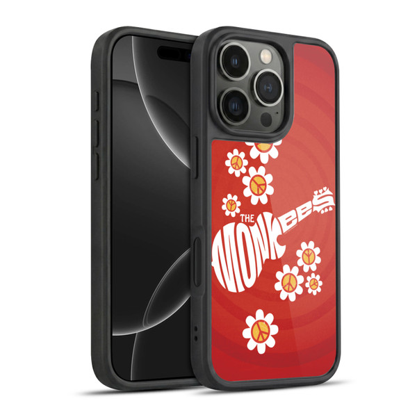 The Monkees Graphics Pattern In Red Gel Armour Case For Apple iPhone 16 Pro