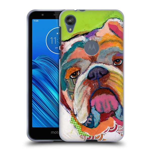 Michel Keck Dogs Bulldog Soft Gel Case for Motorola Moto E6