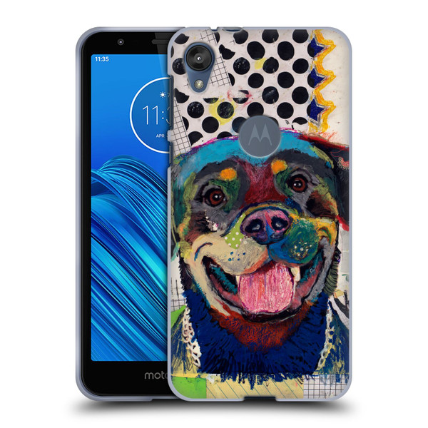Michel Keck Dogs Rottweiler Soft Gel Case for Motorola Moto E6