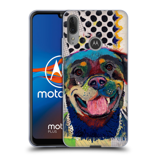 Michel Keck Dogs Rottweiler Soft Gel Case for Motorola Moto E6 Plus
