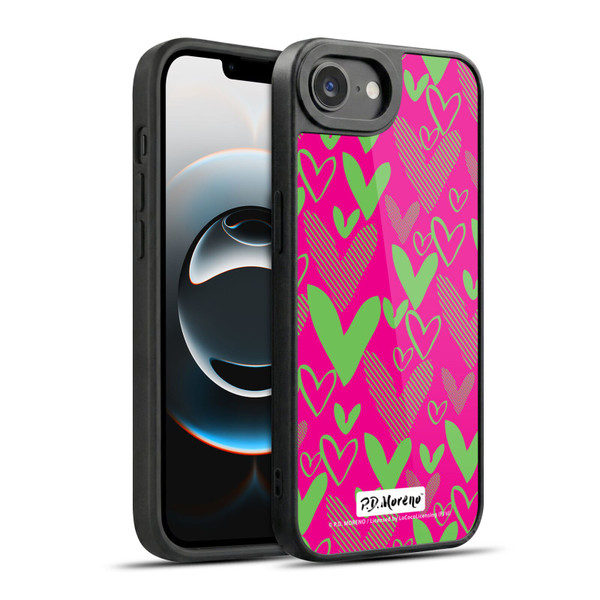 P.D. Moreno Patterns Hearts 1 Gel Armour Case For Apple iPhone 16e / Apple iPhone 17e