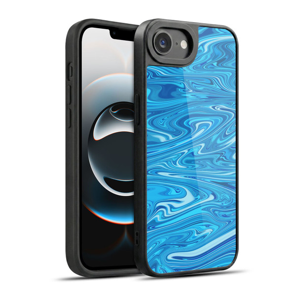 Suzan Lind Marble Light Blue Gel Armour Case For Apple iPhone 16e / Apple iPhone 17e