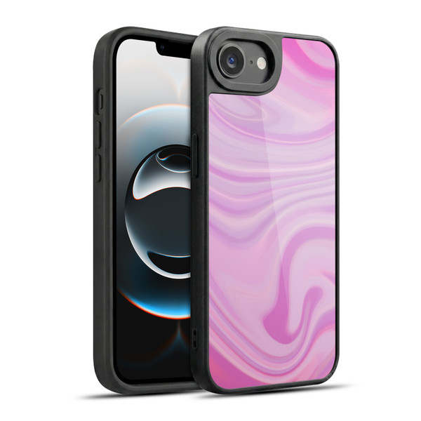 Suzan Lind Marble Swirls Pink Gel Armour Case For Apple iPhone 16e / Apple iPhone 17e