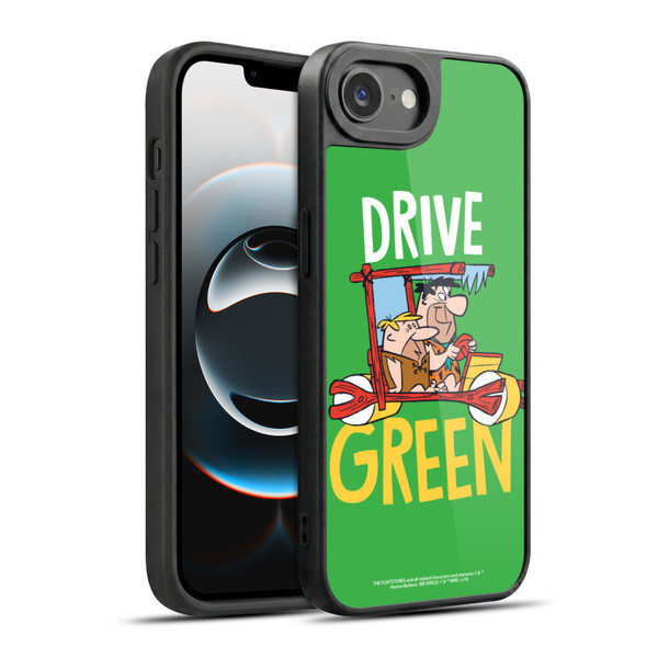 The Flintstones Graphics Drive Green Gel Armour Case For Apple iPhone 16e / Apple iPhone 17e