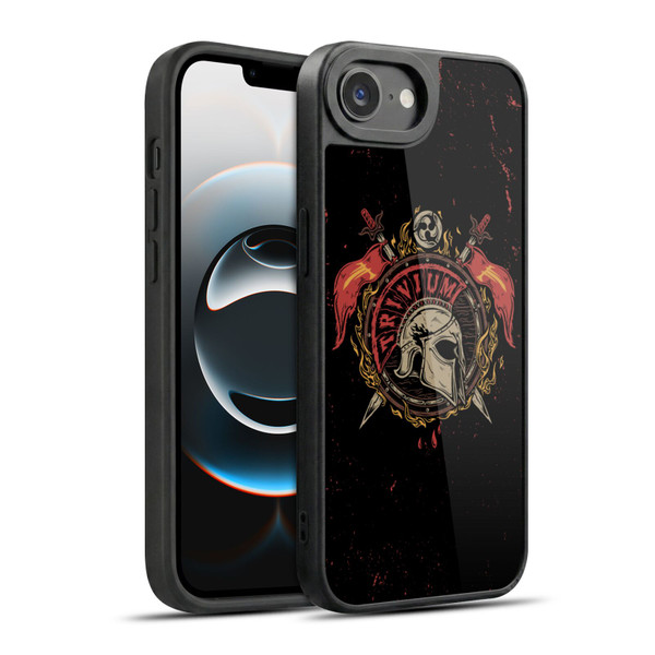 Trivium Graphics Knight Helmet Gel Armour Case For Apple iPhone 16e / Apple iPhone 17e