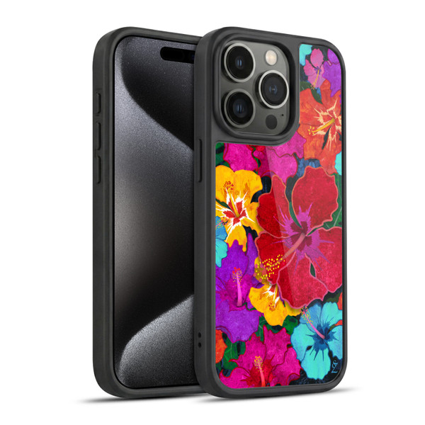 Suzan Lind Colours & Patterns Tropical Hibiscus Gel Armour Case For Apple iPhone 15 Pro