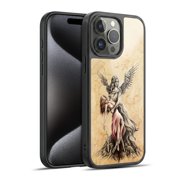Sarah Richter Gothic Stone Angel Gel Armour Case For Apple iPhone 15 Pro Max