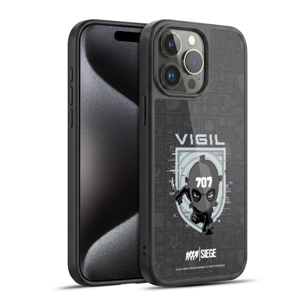 Tom Clancy's Rainbow Six Siege Chibi Operators Vigil Gel Armour Case For Apple iPhone 15 Pro Max