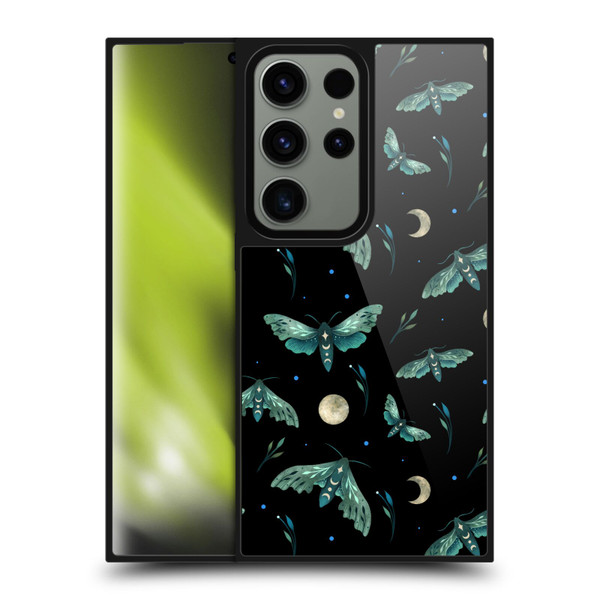 Episodic Drawing Art Lime Hawk Moth Pattern Gel Armour Case For Samsung Galaxy S24 Ultra 5G