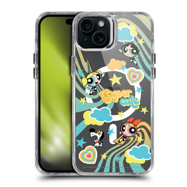 The Powerpuff Girls Character Icons Cute SHOCKPROOF BUMPER CASE COMPATIBLE WITH Apple iPhone 15 Plus & MAGSAFE