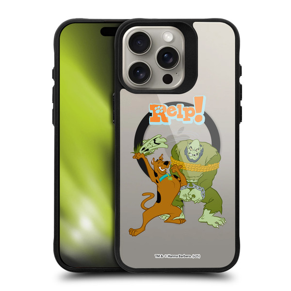 Scooby-Doo Character Art Capture BLACK SHOCKPROOF BUMPER CASE COMPATIBLE WITH Apple iPhone 15 Pro Max & MAGSAFE