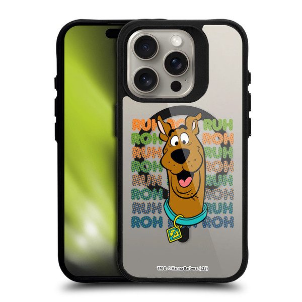 Scooby-Doo Character Art Silly BLACK SHOCKPROOF BUMPER CASE COMPATIBLE WITH Apple iPhone 15 Pro & MAGSAFE