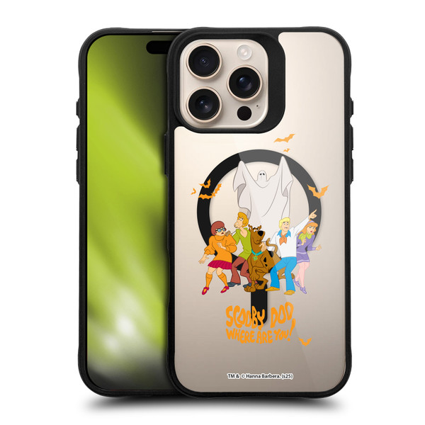 Scooby-Doo Character Art Group Halloween BLACK SHOCKPROOF BUMPER CASE COMPATIBLE WITH Apple iPhone 16 Pro Max & MAGSAFE
