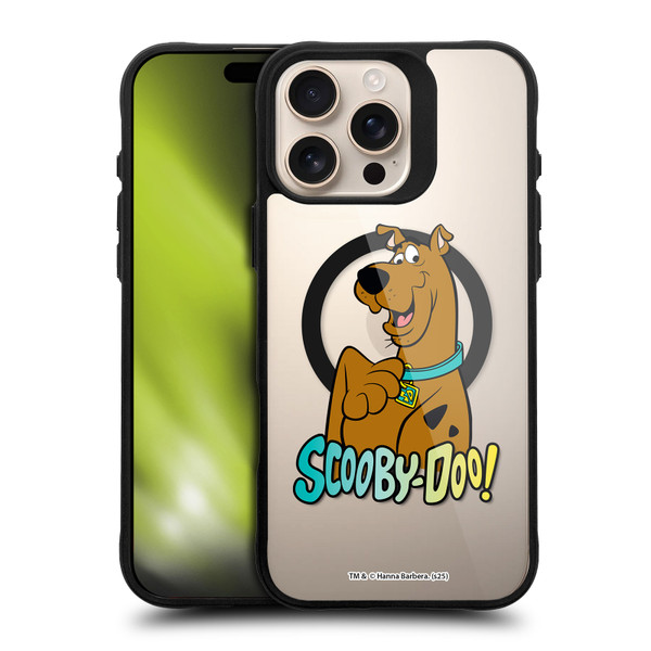 Scooby-Doo Character Art Pose BLACK SHOCKPROOF BUMPER CASE COMPATIBLE WITH Apple iPhone 16 Pro Max & MAGSAFE