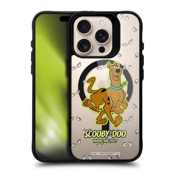 Scooby-Doo Character Art Where Are You BLACK SHOCKPROOF BUMPER CASE COMPATIBLE WITH Apple iPhone 16 Pro & MAGSAFE