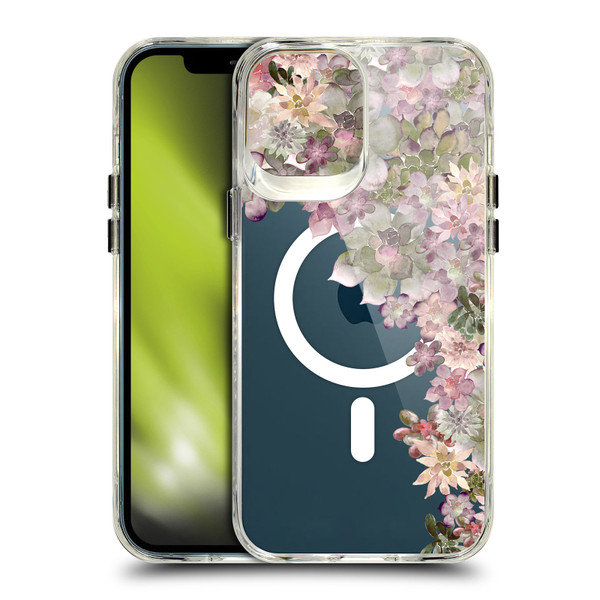 Monika Strigel Flower Collection Succulent Garden Rose SHOCKPROOF BUMPER CASE COMPATIBLE WITH Apple iPhone 12 Pro Max & MAGSAFE