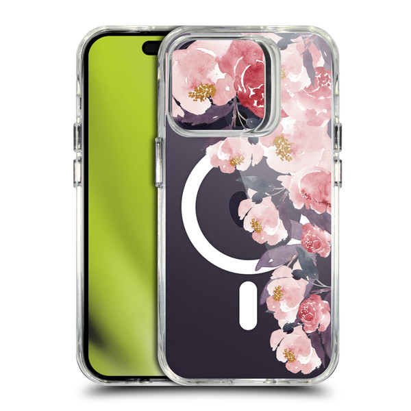 Monika Strigel Flower Collection My Rose Garden SHOCKPROOF BUMPER CASE COMPATIBLE WITH Apple iPhone 14 Pro & MAGSAFE